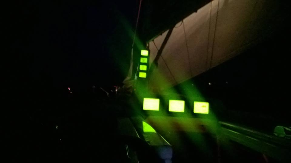 "X2Box" om natten ud for Helnæs